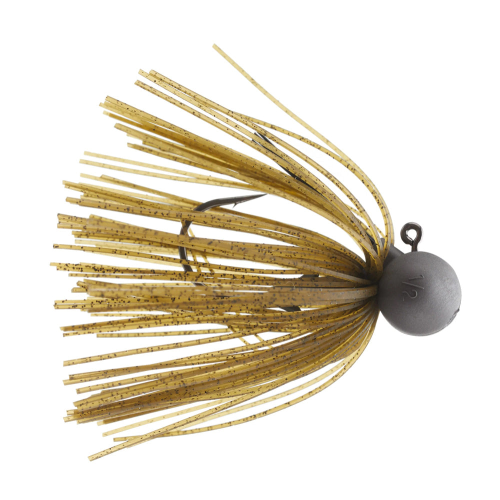 Keitech Tungsten Football Jig M2 Green Pumpkin - WOO! TUNGSTEN