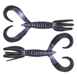 Keitech Little Spider Black - WOO! TUNGSTEN