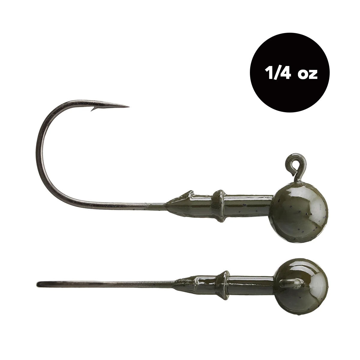 1/4 oz Tungsten Ball Head Jig Head (2 pack) - Available in 3