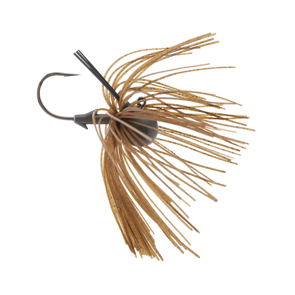 Keitech Tungsten Football Jig M2 Dark Green Pumpkin - WOO! TUNGSTEN
