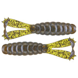 Goat Twin Tail Grub Green Pumpkin 3.75" 4 Pack - WOO! TUNGSTEN