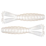 Goat Twin Tail Grub Pearl 3.75" 4 Pack - WOO! TUNGSTEN