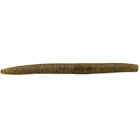 Gambler Ace 5" Stick Worm 8pk Green Pumpkin - WOO! TUNGSTEN