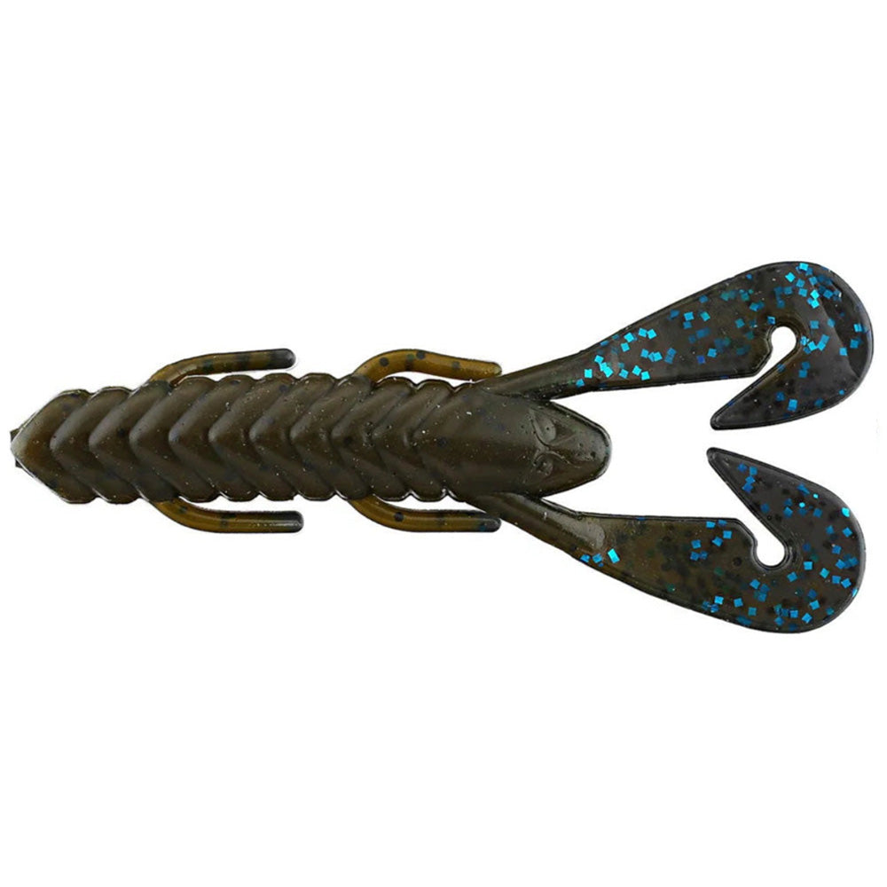 Gambler Burner Craw 4" 7pk  Black Blue Glitter - WOO! TUNGSTEN