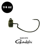 1/4 oz WOO! Tungsten EWG Weedless Ned Head (3 pack) - WOO! TUNGSTEN