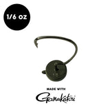 1/6 oz WOO! Tungsten EWG Weedless Ned Head (3 pack) - WOO! TUNGSTEN