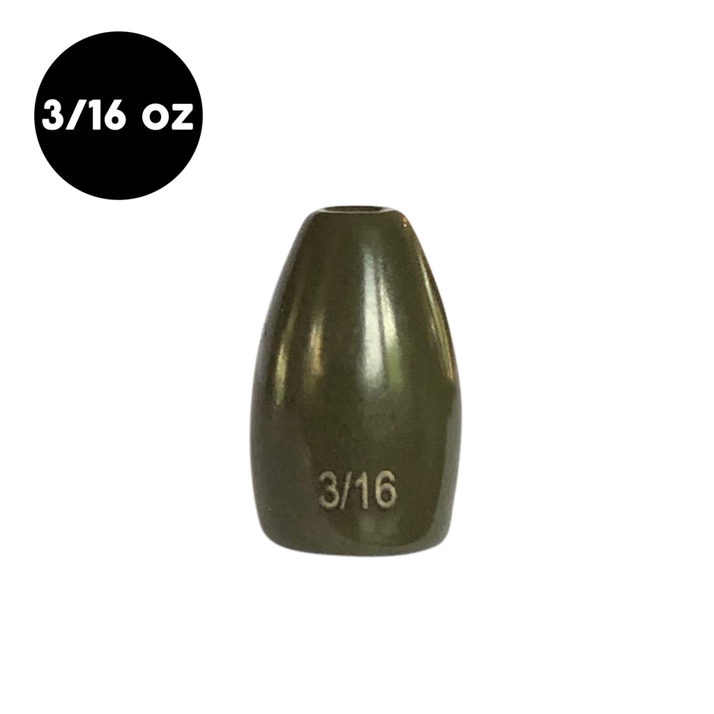 3/16 oz Tungsten Flipping Weight (4 pack) - WOO! TUNGSTEN