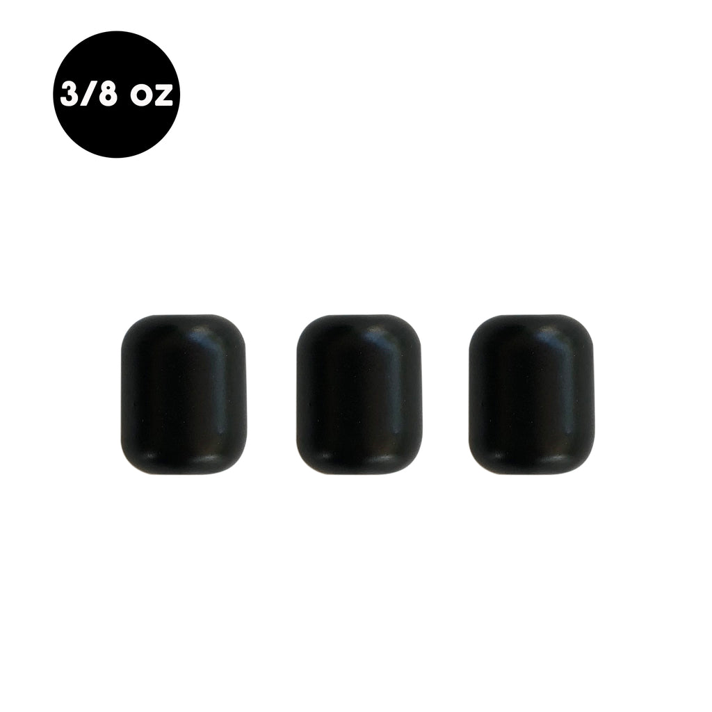 Painted 3/8 oz Tungsten Carolina Rig Barrel Weight (3 Pack) - WOO! TUNGSTEN