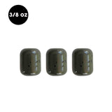 Painted 3/8 oz Tungsten Carolina Rig Barrel Weight (3 Pack) - WOO! TUNGSTEN