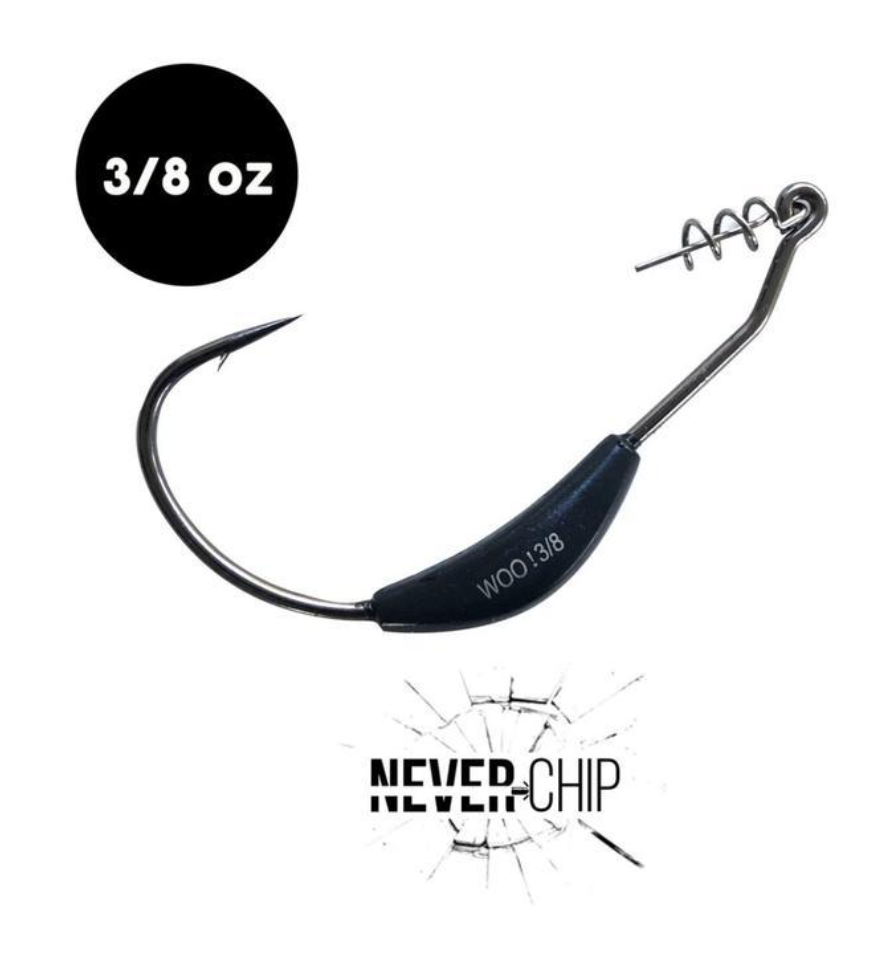 3/8 oz WOO! Tungsten Swimbait Hook - NEVER CHIP (2 pack) - WOO! TUNGSTEN
