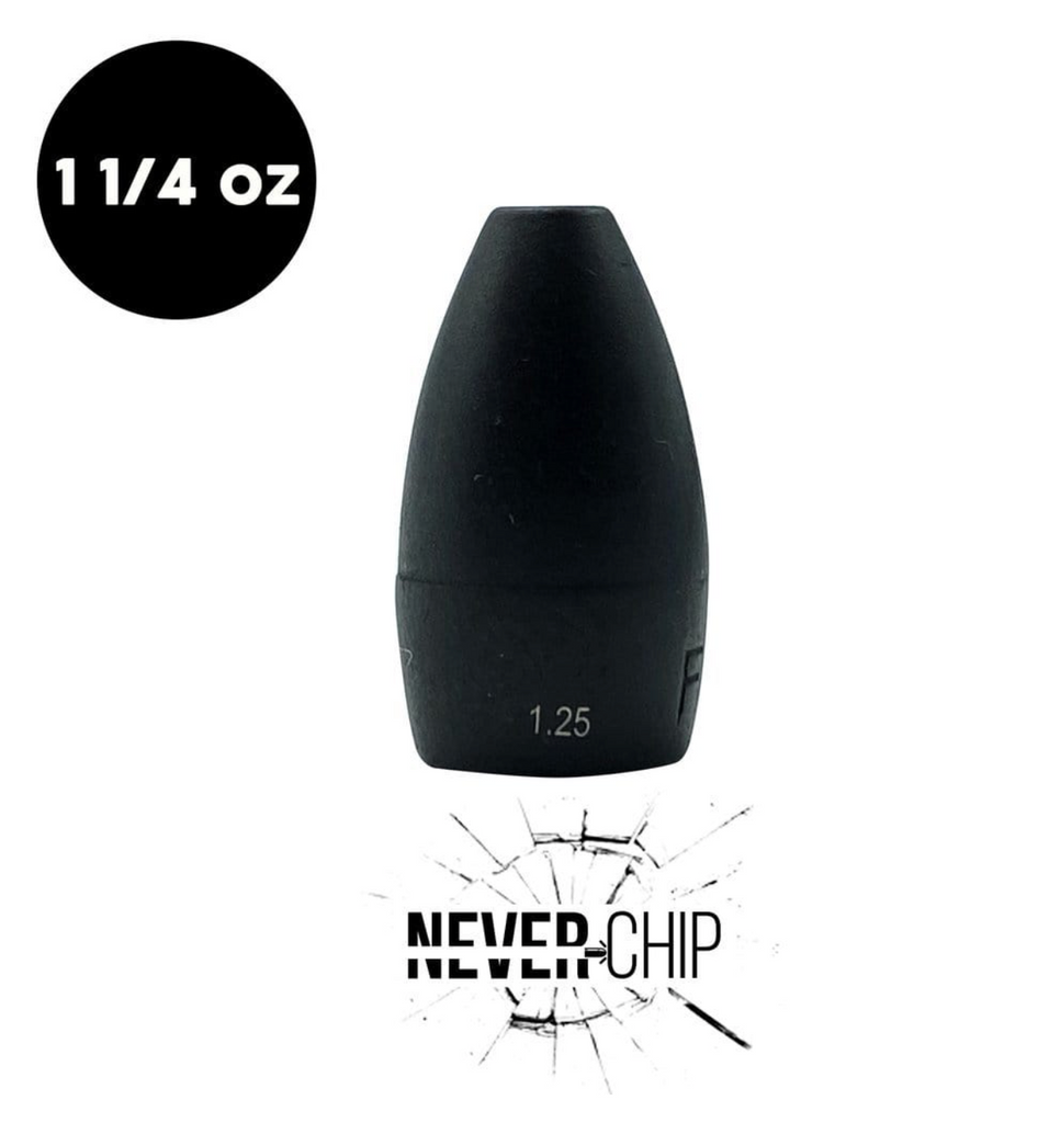 NEVER CHIP 1.25 oz Tungsten Flipping Weight (1 Pack) - WOO! TUNGSTEN