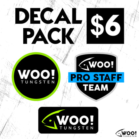 WOO! Tungsten Decal Pack - 3 Stickers For One Low Price! - WOO! TUNGSTEN