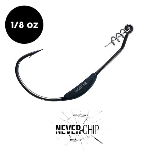 1/8 oz WOO! Tungsten Swimbait Hook - NEVER CHIP (3 pack) - WOO! TUNGSTEN