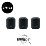 NEVER CHIP 3/8 oz Tungsten Carolina Rig Barrel Weight (3 Pack) - WOO! TUNGSTEN