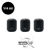 NEVER CHIP 1/4 oz Tungsten Carolina Rig Barrel Weight (3 Pack) - WOO! TUNGSTEN