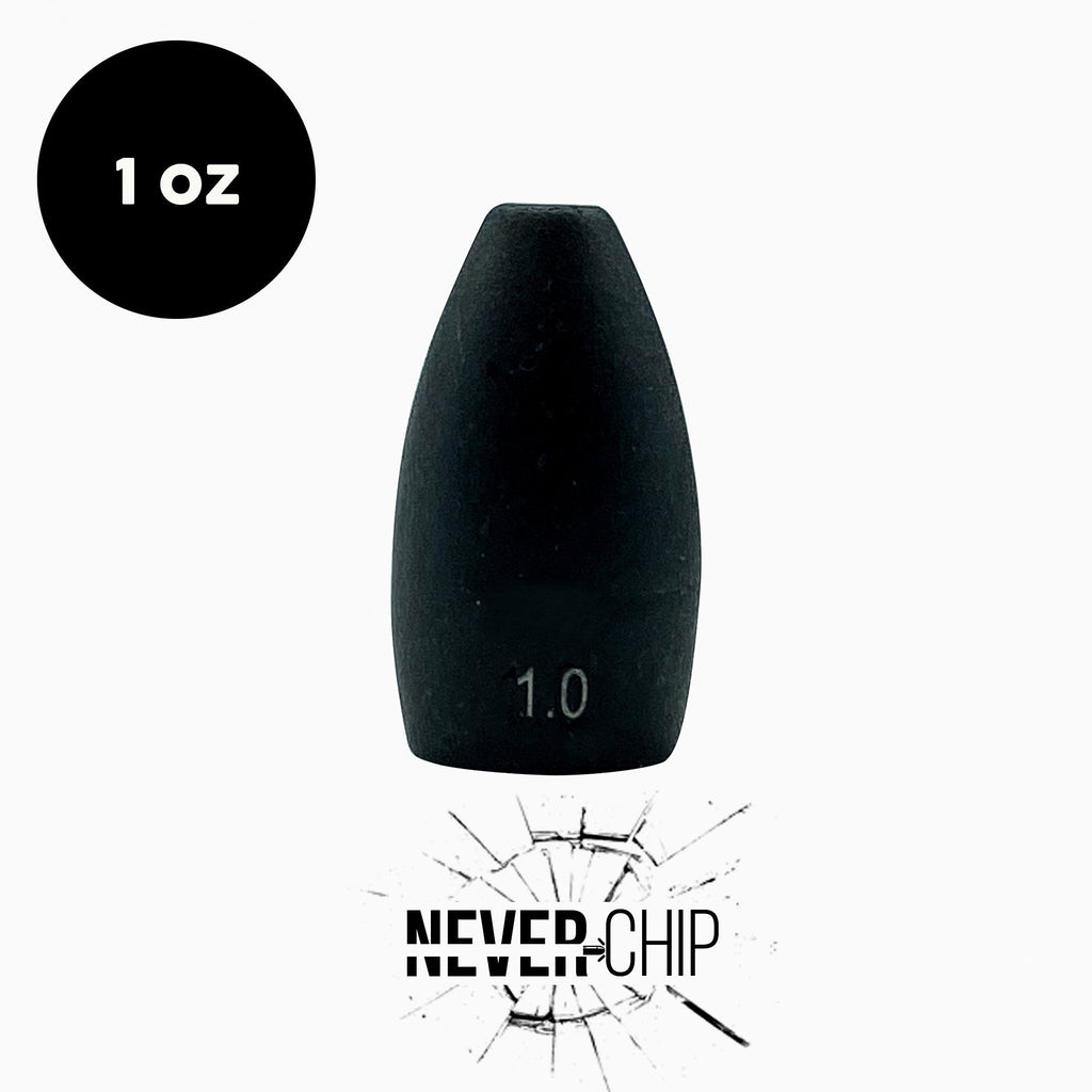 NEVER CHIP 1 oz Tungsten Flipping Weight (1 Pack) - WOO! TUNGSTEN