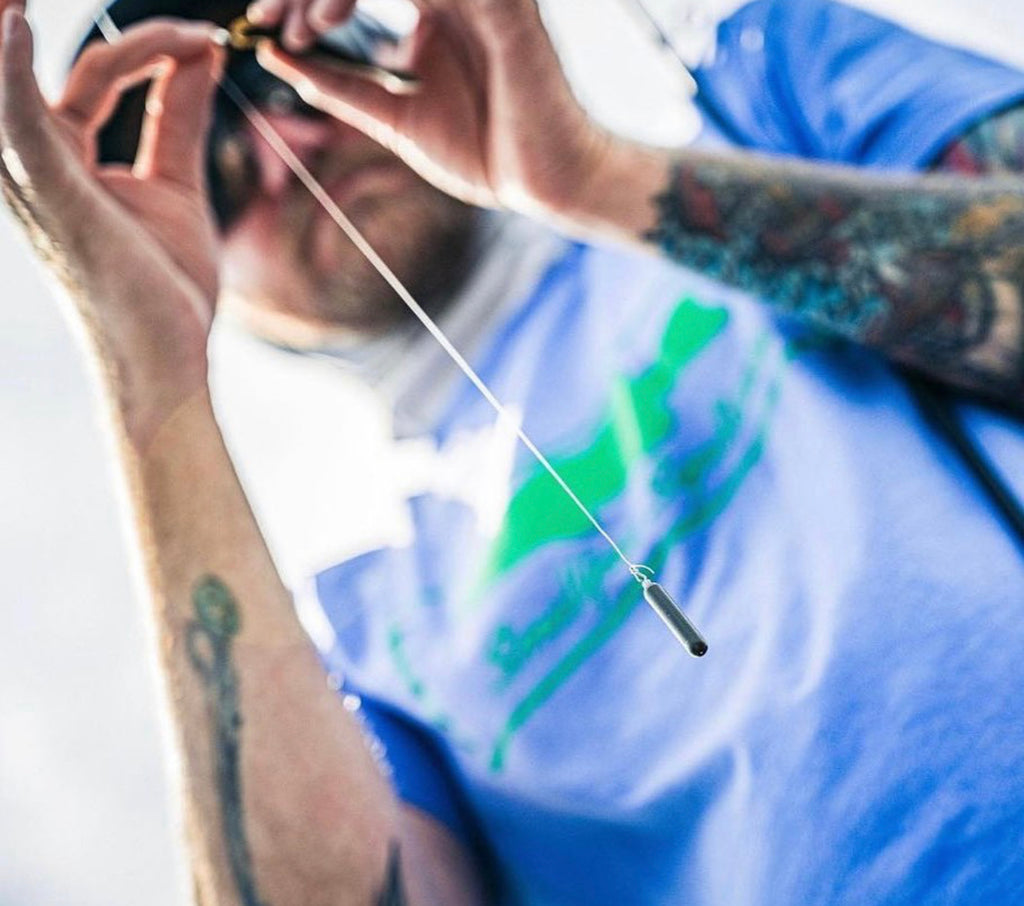 1/4 oz Green Pumpkin INVISASHOT Tungsten Drop Shot Weight - Skinny (3 pack) - WOO! TUNGSTEN