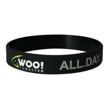 WOO! Tungsten Silicone Wristband (Black & Green) - WOO! TUNGSTEN