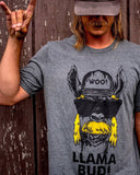 LLAMA BUD Seth Feider WOO! TUNGSTEN T-Shirt (Gray) - WOO! TUNGSTEN