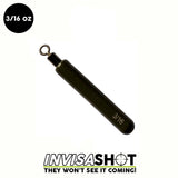 Closed Eye 3/16 oz Green Pumpkin INVISASHOT Tungsten Drop Shot Weight - Skinny (3 pack) - WOO! TUNGSTEN