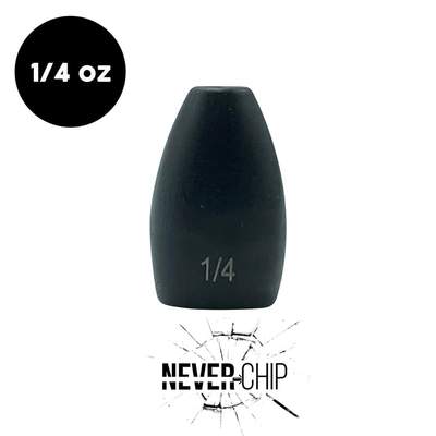 NEVER CHIP 1/4 oz Tungsten Flipping Weight (3 Pack) - WOO! TUNGSTEN