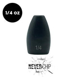 NEVER CHIP 1/4 oz Tungsten Flipping Weight (3 Pack) - WOO! TUNGSTEN