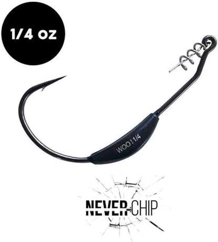 1/4 oz WOO! Tungsten Swimbait Hook - NEVER CHIP (3 pack) - WOO! TUNGSTEN