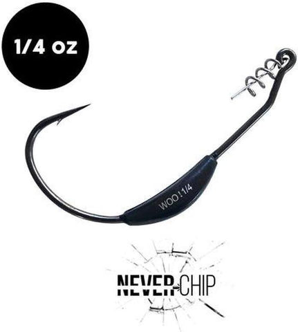 1/4 oz WOO! Tungsten Swimbait Hook - NEVER CHIP (3 pack) - WOO! TUNGSTEN