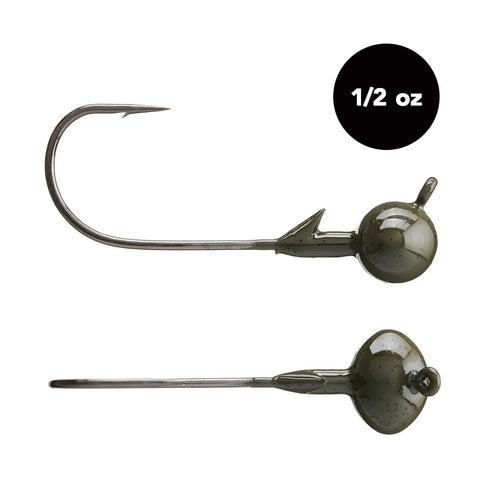 thumbnail interactive-video image 1 of Reaction Tackle Tungsten Football/Swing Jig Heads - 3-Pack For Bass Fishing, Various Weights 1 of 14