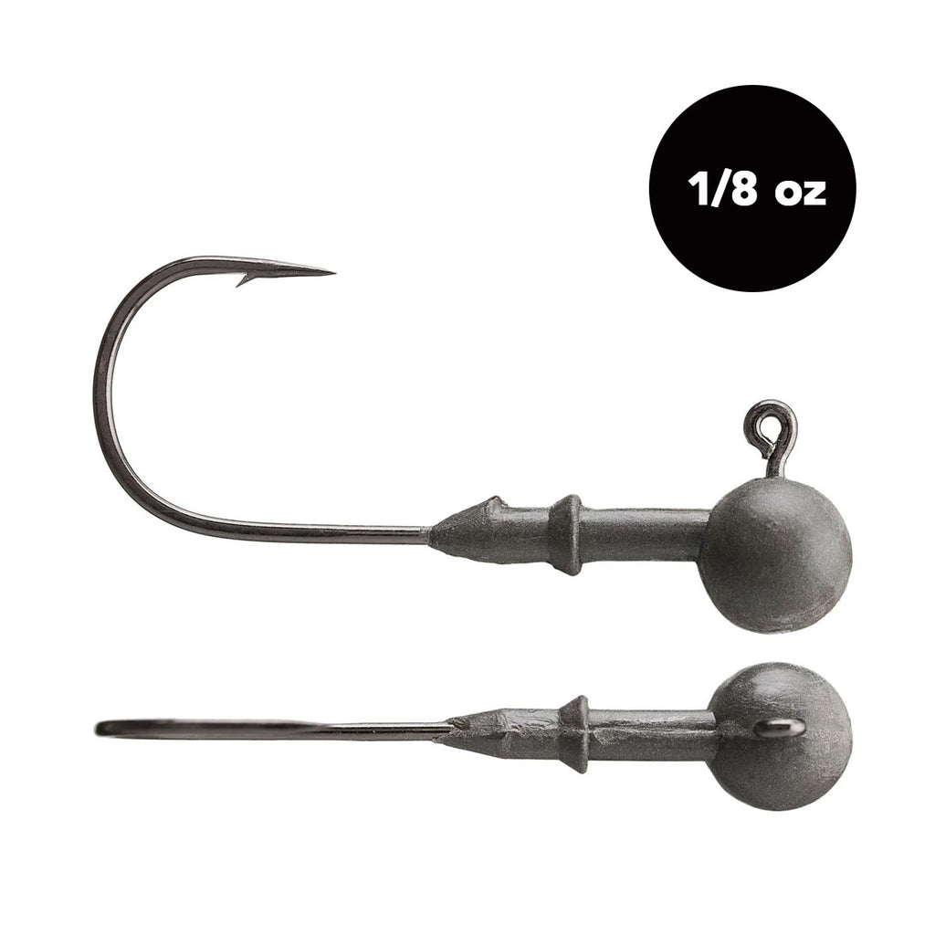 ball joint fish hook Mohawk Jig Head step keeper 1/8 oz Tungsten Ball Head