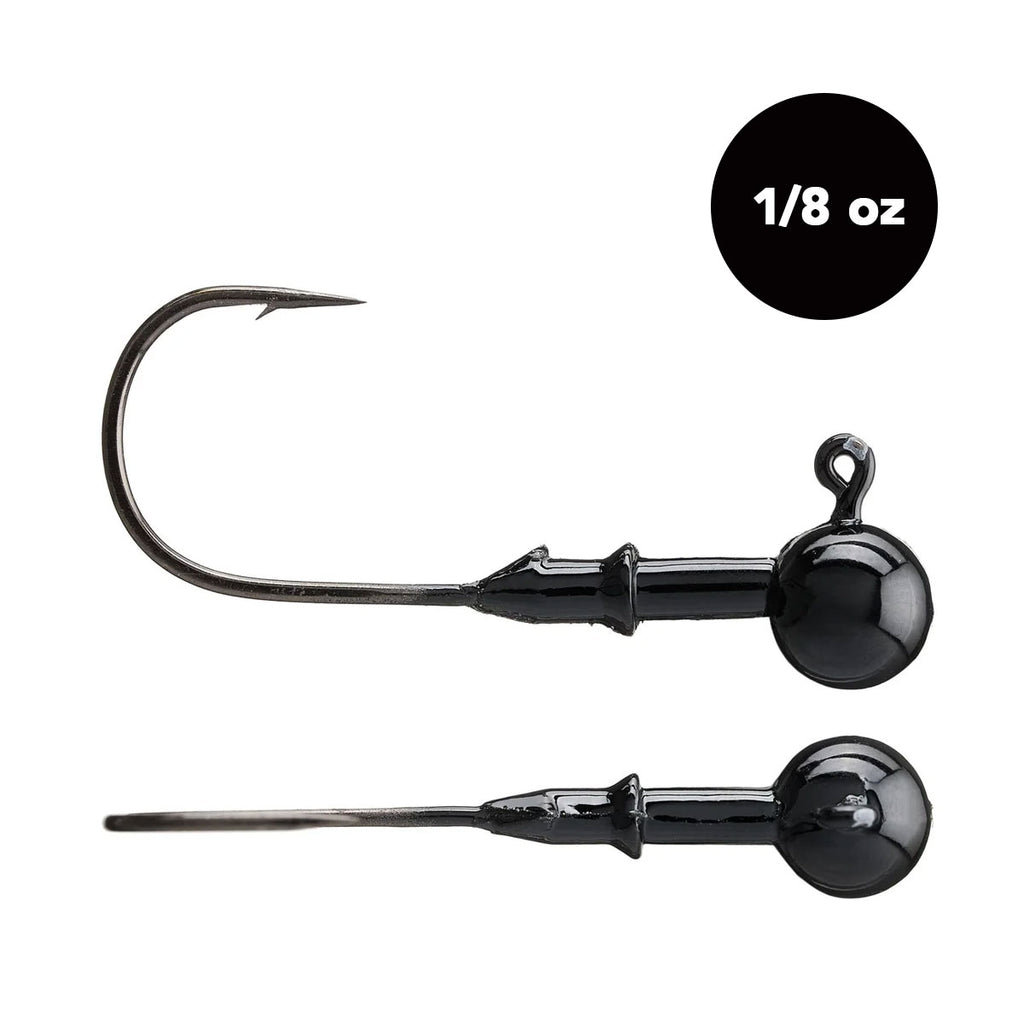 A-Tak Swim Jig Head Matte Black / 1/2oz 3/0 / 3A A-Tak Swim Jig Head Matte Black / 1/2oz 3/0 / 3A