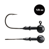 1/8 oz Tungsten Ball Head Jig Head (3 pack) - Available in 3 Colors! - WOO! TUNGSTEN