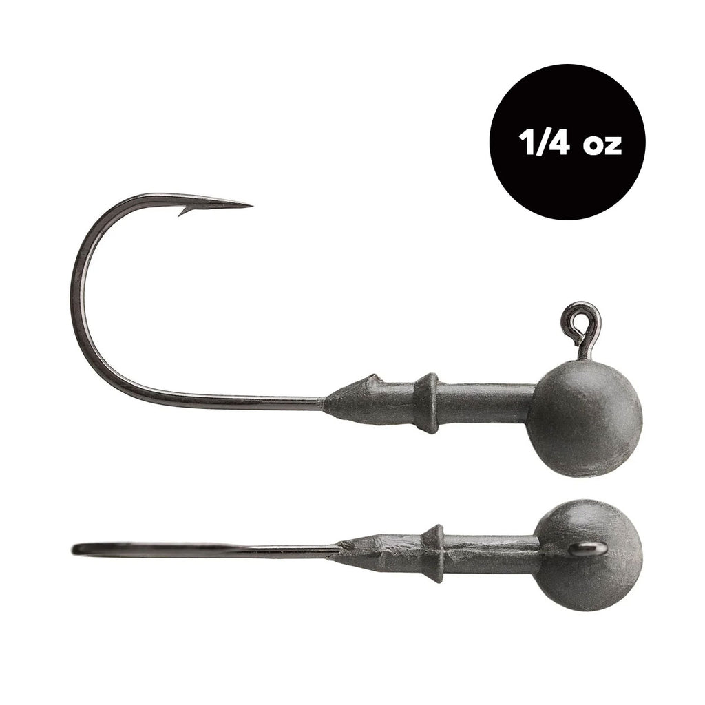 ball joint fish hook 1/4 oz Tungsten Ball Head Jig Head (2 pack)