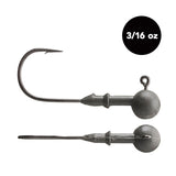 3/16 oz Tungsten Ball Head Jig Head (3 pack) - Available in 3 Colors! - WOO! TUNGSTEN