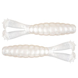 Goat Twin Tail Grub Pearl 3.75" 4 Pack - WOO! TUNGSTEN