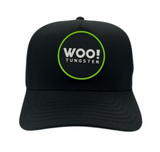 WOO! Tungsten PVC Patch Logo Hat - BLACK - WOO! TUNGSTEN