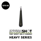 5/8 oz HEAVY SERIES INVISASHOT Tungsten Drop Shot Weight - Closed Eye (2 pack) - WOO! TUNGSTEN