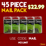 NAIL PACK - Every Nail Weight Size Between 1/64 oz and 3/32 oz - USE CODE "NAIL" - WOO! TUNGSTEN