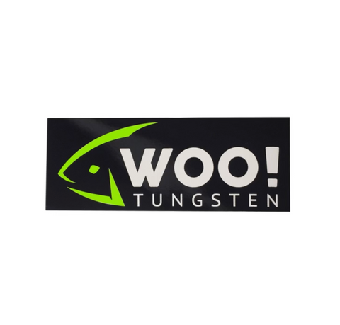 WOO! Vinyl Sticker (Green, Black & White) - WOO! TUNGSTEN