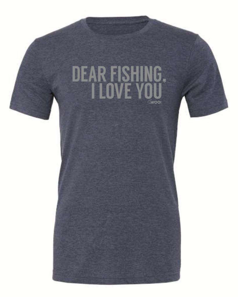 Dear Fishing I Love You T-Shirt (Navy) - WOO! TUNGSTEN