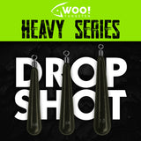 HEAVY SERIES DROP SHOT PACK - All Sizes 5/8 oz and 1 oz (Closed Eye) - USE CODE "HEAVYSERIES" - WOO! TUNGSTEN