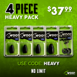 HEAVY PACK - Every Size Between 1 oz and 2 oz (Black) - USE CODE "HEAVY" - WOO! TUNGSTEN