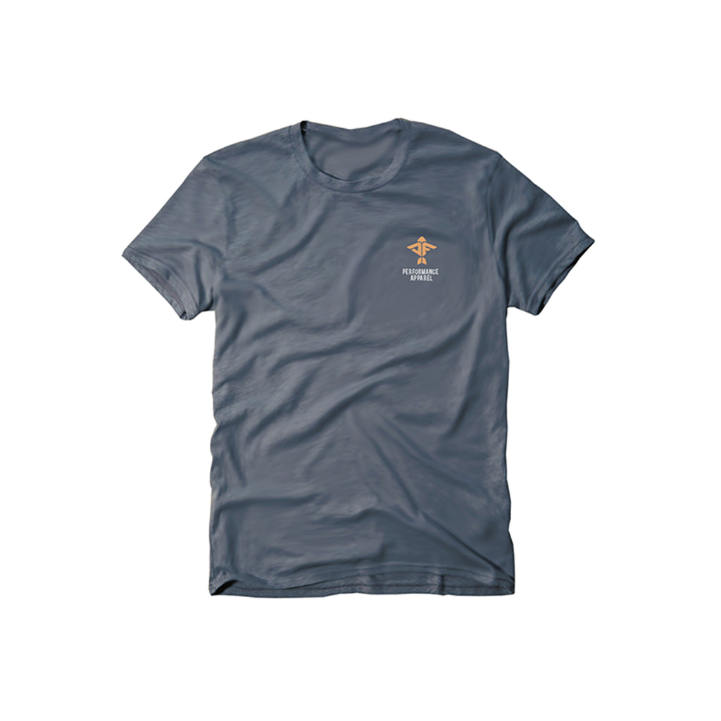 WOO! + AQUAFLAGE - Weekender Steel Blue T-Shirt - Men's - WOO! TUNGSTEN