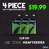 HEAVY SERIES DROP SHOT PACK - All Sizes 5/8 oz and 1 oz (Clip On) - USE CODE "HEAVYSERIES" - WOO! TUNGSTEN