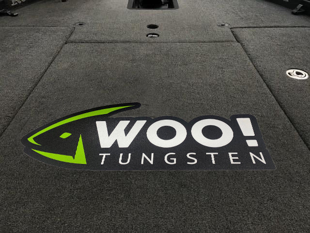 Limited Edition Full Size Green/Black WOO! Carpet Decal (24 inch) - WOO! TUNGSTEN