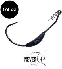 1 4 ounce weighted hooks for bass fishing 1/4 oz WOO! Tungsten Swimbait Hook